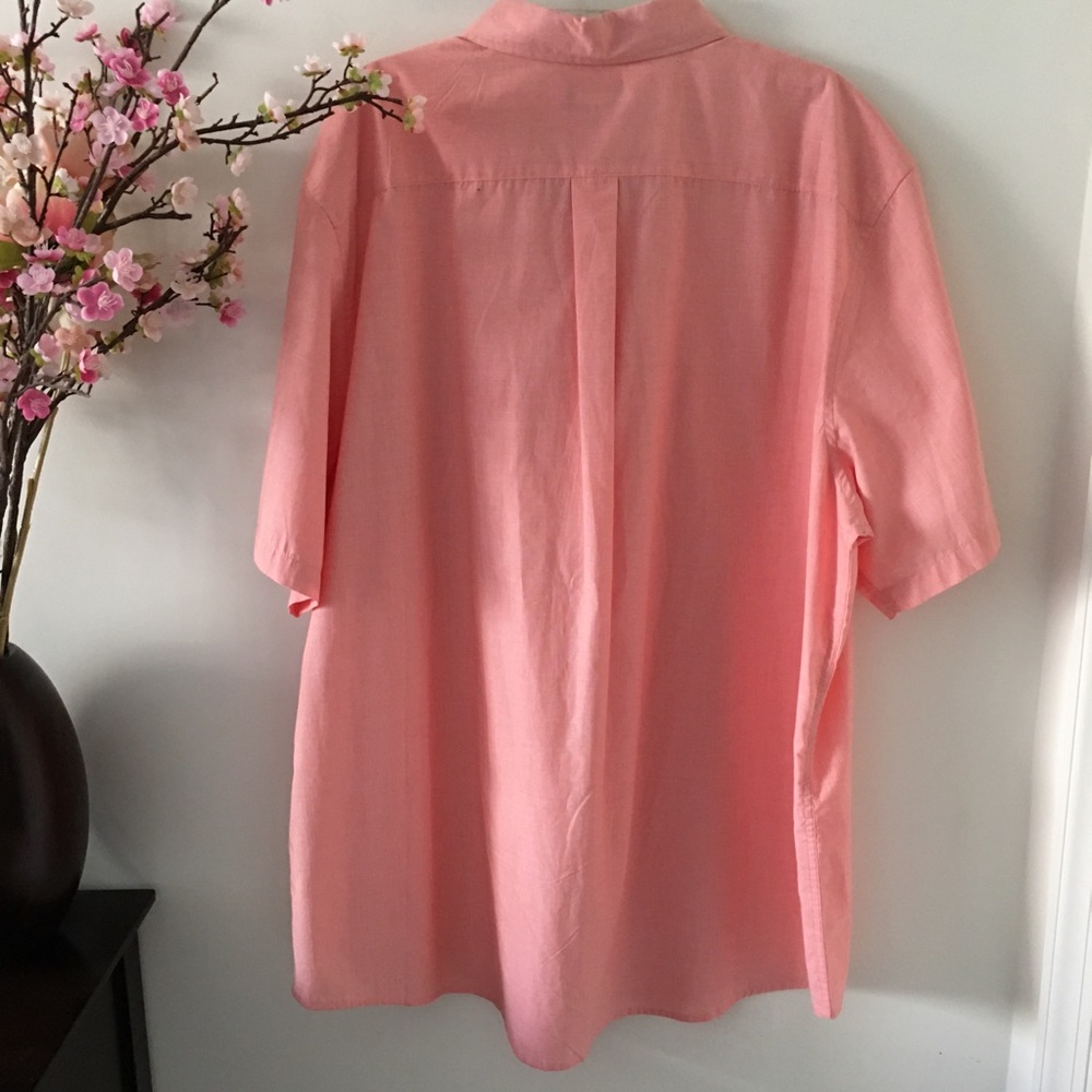 Basic Editions Short Sleeve Button Down Shirt 4xlt - image 2